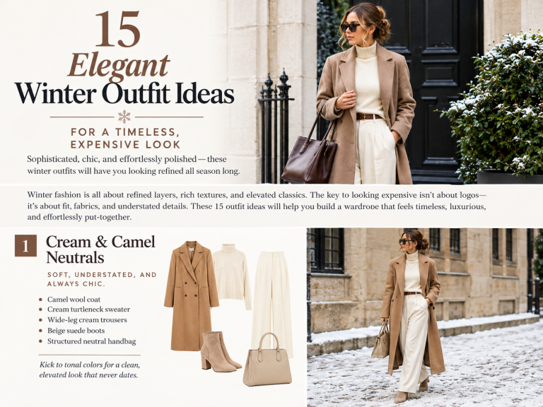 15 Elegant Winter Outfits for a Timeless, Expensive Look
